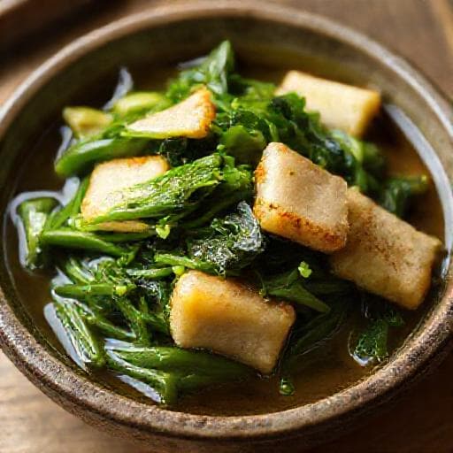 小松菜と油揚げの煮びたし