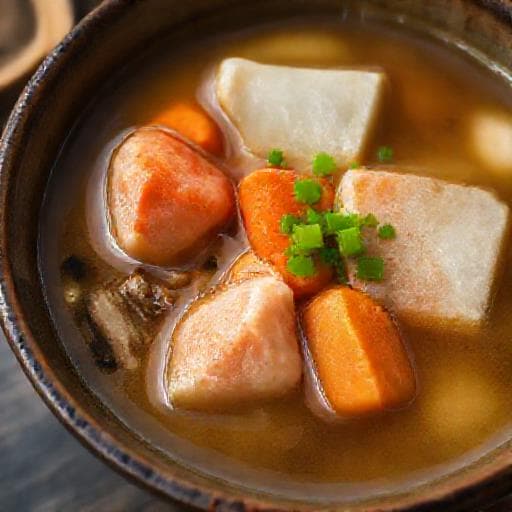 鮭と根菜の粕汁
