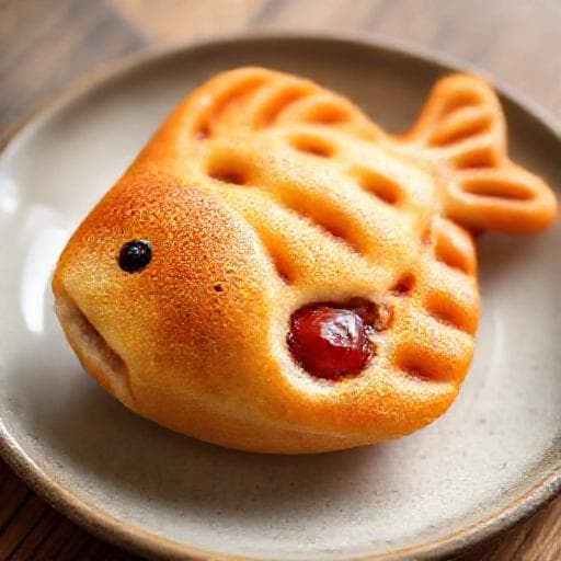 伝統的なたい焼き(あずきあん)