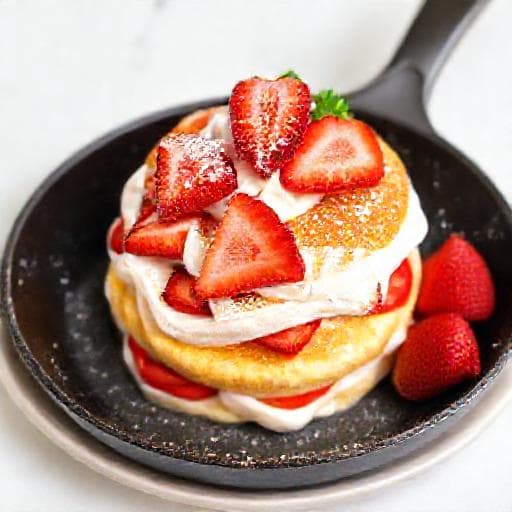 簡単!フライパンで作るショートケーキ
