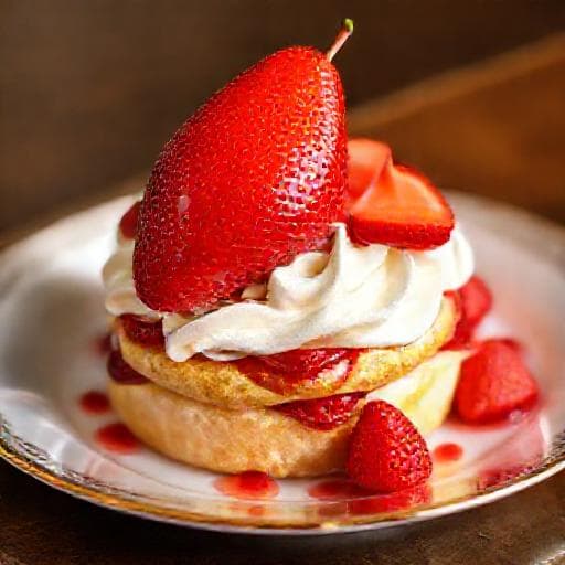 いちごのティアドロップショートケーキ