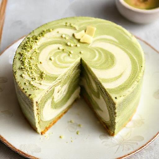 抹茶とホワイトチョコレートのガトーショコラ
