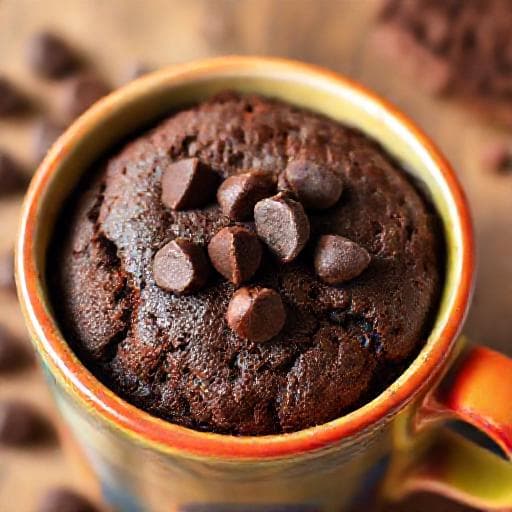簡単マグカップチョコレートケーキ