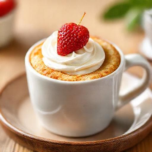 簡単マグカップロールケーキ