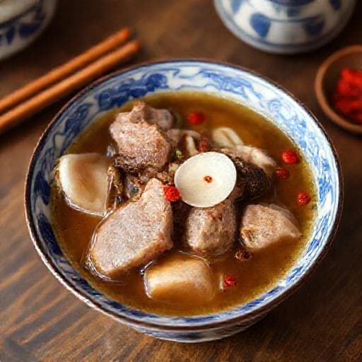 豚肉と漢方食材の滋養スープ(広東風)