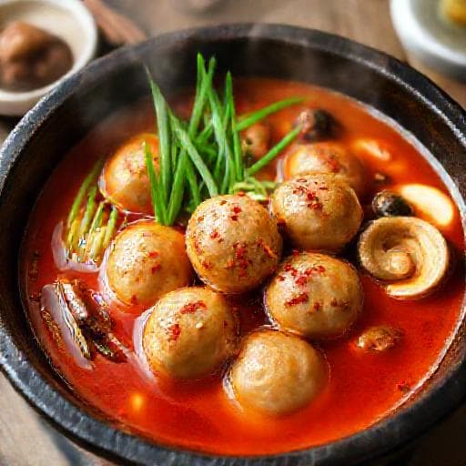 ピリ辛!鶏団子とニラのスタミナ鍋