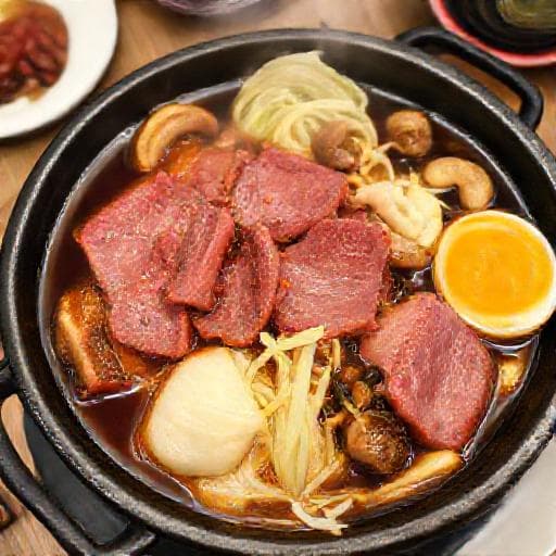 本格的な牛肉のすき焼き