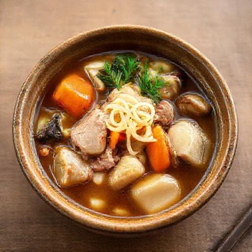 豚肉と根菜のひっつみ汁