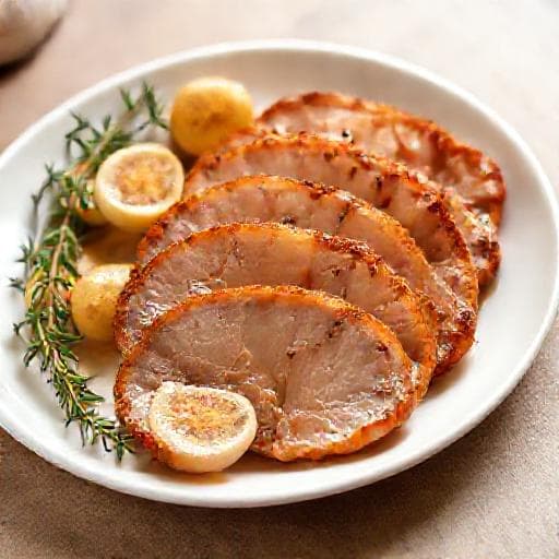 Friptură de Porc Rapidă cu Usturoi și Cimbru