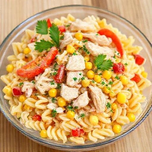 Salată de paste cu pui tradițională