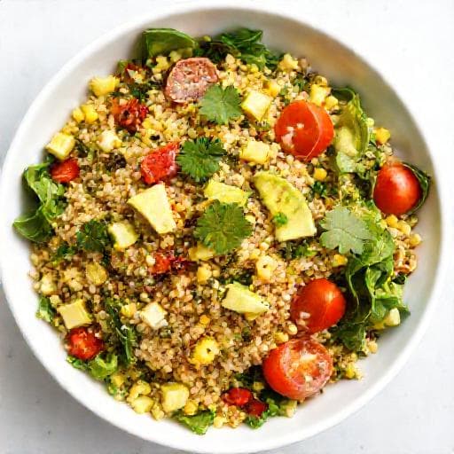Salată Rapidă de Quinoa cu Legume de Sezon