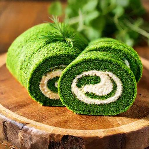 Ruladă Aperitiv Clasică cu Spanac și Cremă de Brânză