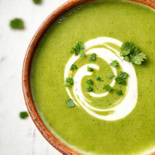 Ciorbă rapidă de salată verde cu smântână
