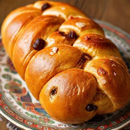 Cozonac cu Rahat și Stafide