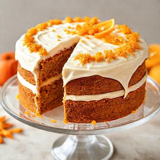 Tort de morcovi cu ghimbir și portocală