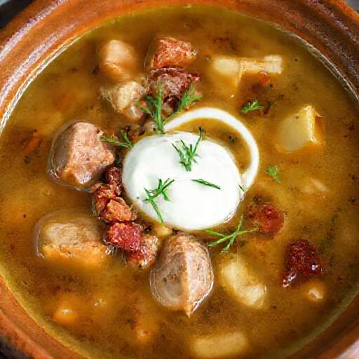 Ciorbă Ardelenească de Porc cu Afumătură și Smântână