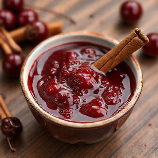 Dulceață de Vișine cu Scorțișoară și Vanilie