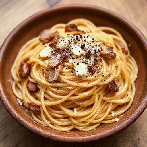 Spaghete alla Gricia (Precursoarea Carbonarei)