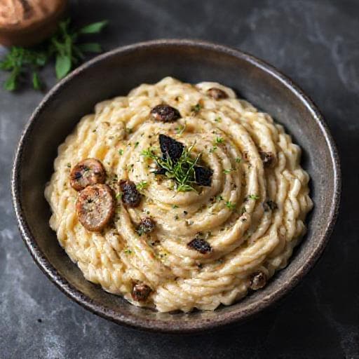 Risotto Cremă de Ciuperci cu Trufe