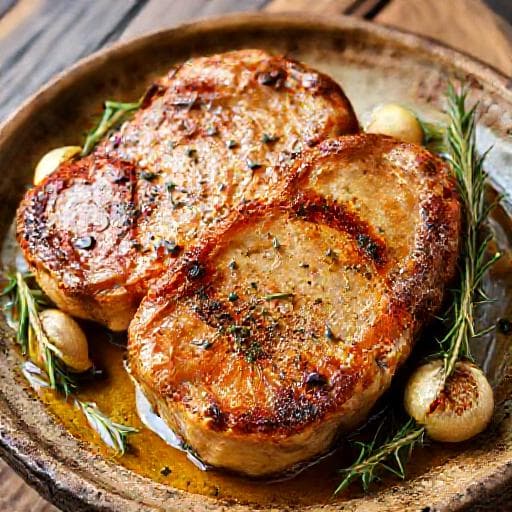 Cotlet de porc la cuptor, Clasic Românesc