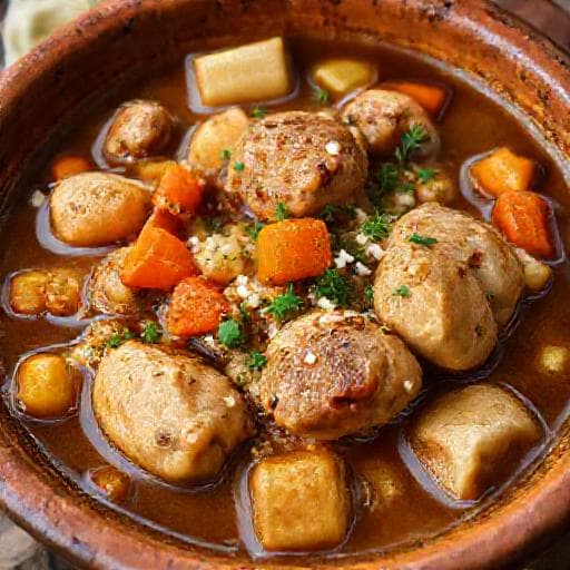 Κοτόπουλο με Τραχανά και Λαχανικά (Θεσσαλική εκδοχή)