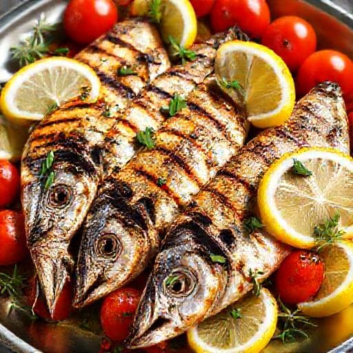 Sardine la Grătar în Stil Grecesc