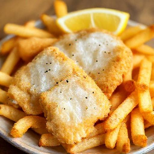 Pește și cartofi prăjiți rapid (Quick Fish and Chips)
