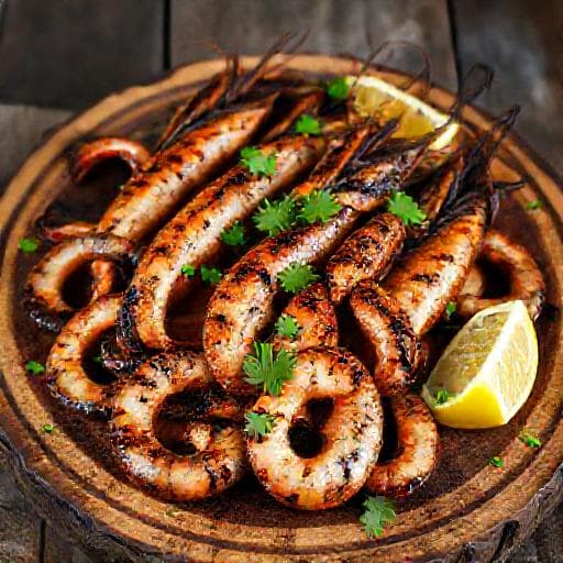 Calamari la Grătar - Rețeta Tradițională