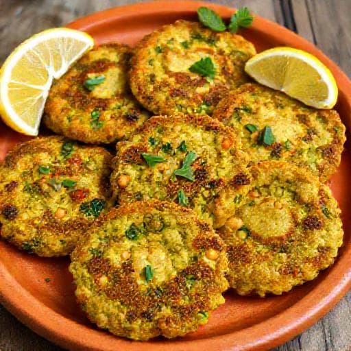 Chiftele de năut cu legume și ierburi mediteraneene