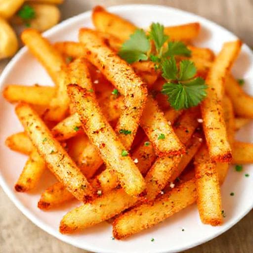 Cartofi prăjiți la Air Fryer cu Boia și Usturoi