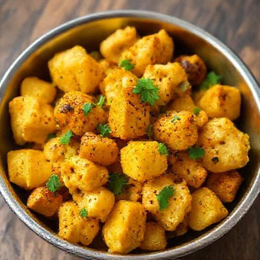 Conopidă la Air Fryer în Stil Indian (Aloo Gobi simplificat)