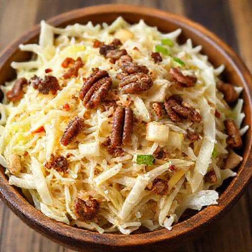 Salată Coleslaw cu Măr și Nuci Pecan