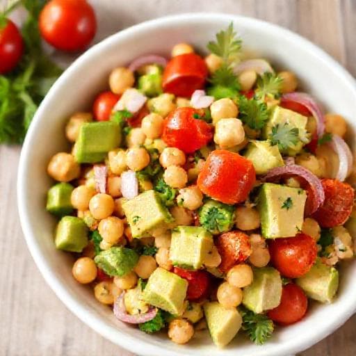 Salată Clasică cu Năut și Avocado