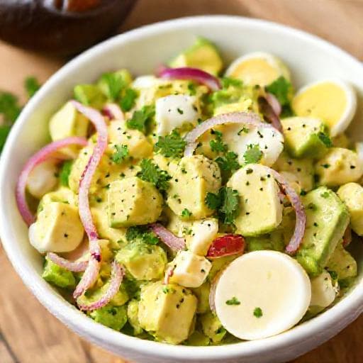 Salată Clasică de Avocado cu Ou