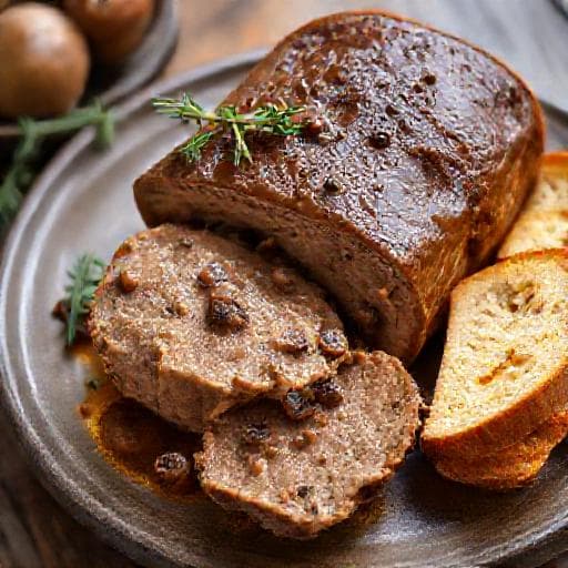 Pate de ficat de pui cu ciuperci și coniac
