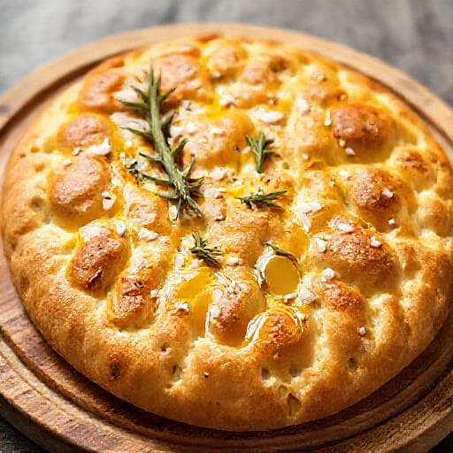 Focaccia cu Rozmarin Tradițională