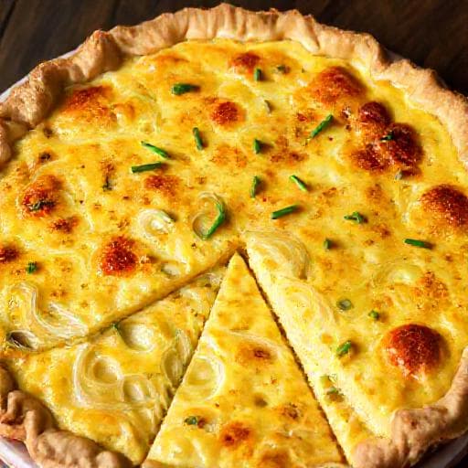 Quiche Lorraine cu Praz și Muștar