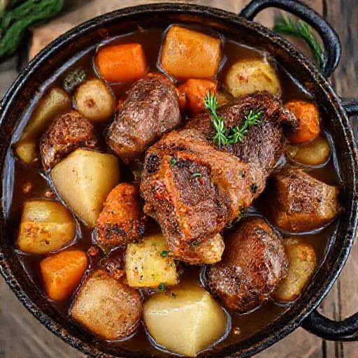Ghiveci de legume cu ciolan afumat