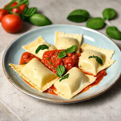 Ravioli cu Ricotta și Spanac (Varianta Rapidă)