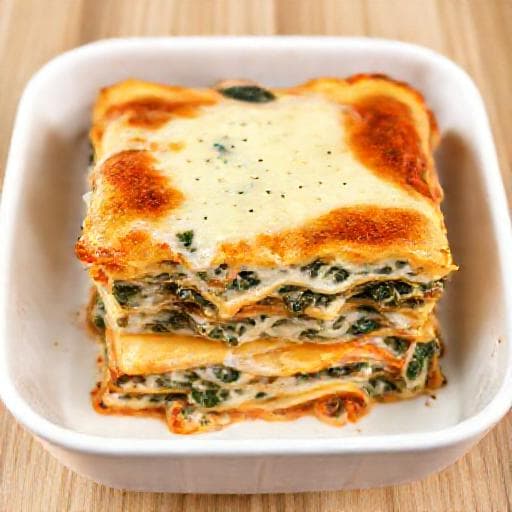 Lasagna Rapidă cu Spanac și Brânză