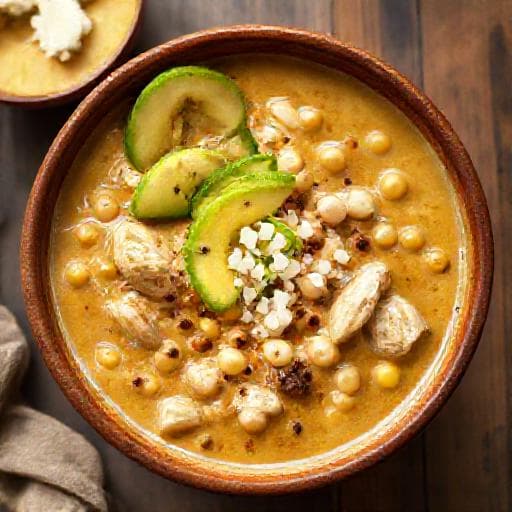 Chili Alb Cremoso cu Pui și Chipotle