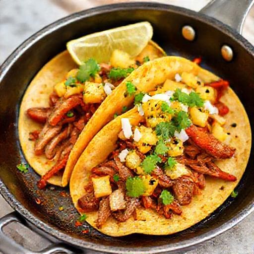 Tacos al Pastor Simplificați (Tigaie)