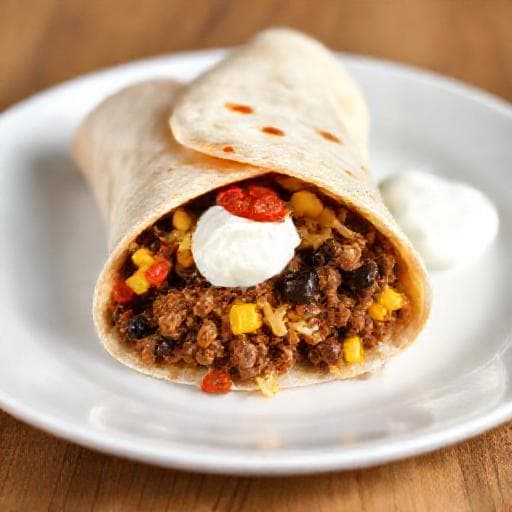 Burrito Rapid cu Vită Măcinată