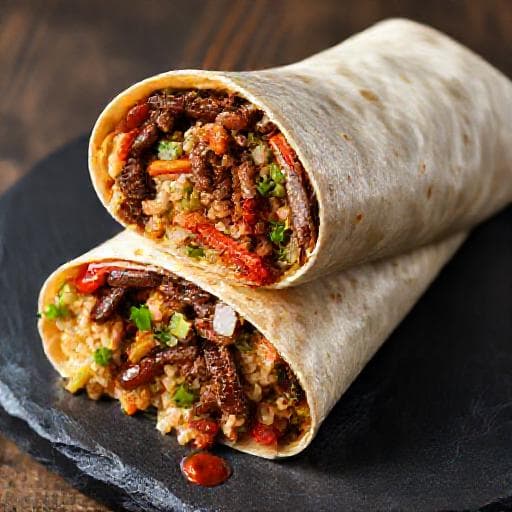 Burrito cu Vită și Ardei (Chipotle Style)