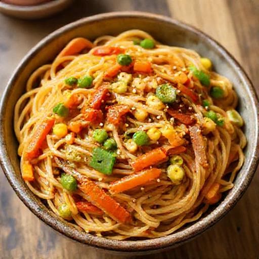 Chow Mein Rapid (Varianta Vegetariană)
