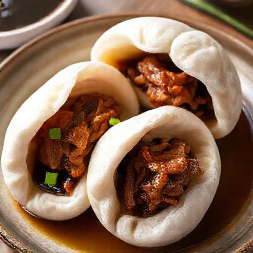 Bao cu Porc Gătit Lent (Clasic)