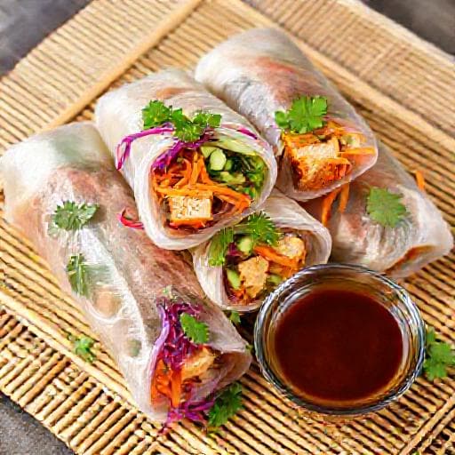 Rulouri Vietnameze de Vară cu Tofu și Legume (Vegetariene)