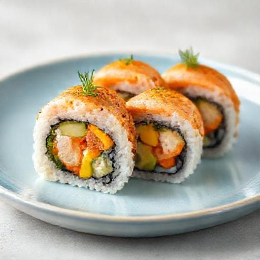 California Roll cu Mango și Creveți