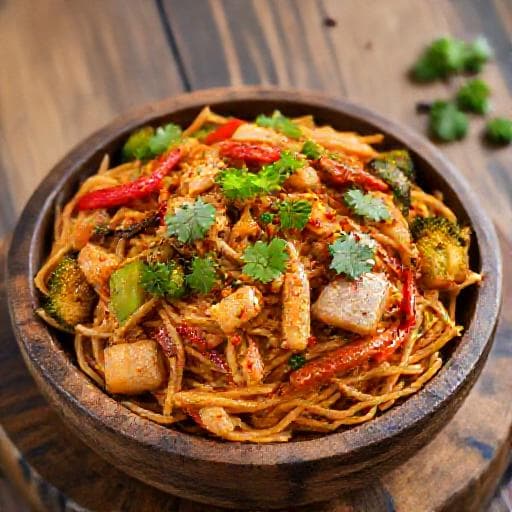Yakisoba cu Pui și Legume Picante