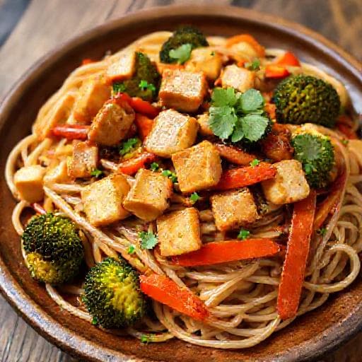 Pad See Ew cu Tofu și Legume